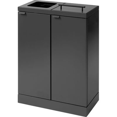 Bica Basic 886 Affaldsstation 2x45l, Låg, Antracit Bica Basic 886 Affaldsstation 2x45l, Låg, Antracit