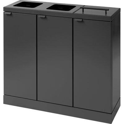 Bica Basic 887 Affaldsstation 3x45l, Låg, Antracit Bica Basic 887 Affaldsstation 3x45l, Låg, Antracit