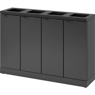 Bica Basic 878 Affaldsstation, 4x45 L, Antracit Bica Basic 878 Affaldsstation, 4x45 L, Antracit
