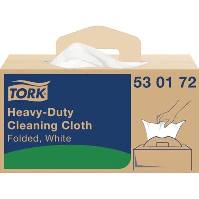 Tork W7 Kraftig Aftørringsklud Hvid 1-Lag 180 Stk. Tork W7 Kraftig Aftørringsklud Hvid 1-Lag 180 Stk.