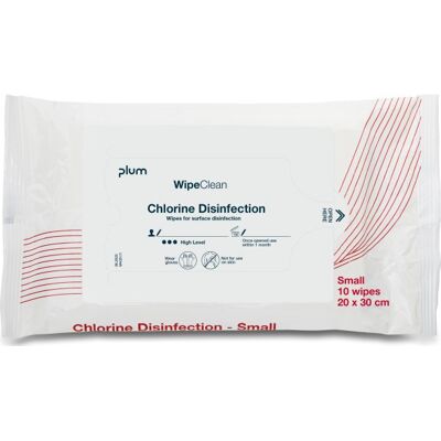 Plum Wipeclean Chlorine Disinfection Small 10 Klude Plum Wipeclean Chlorine Disinfection Small 10 Klude