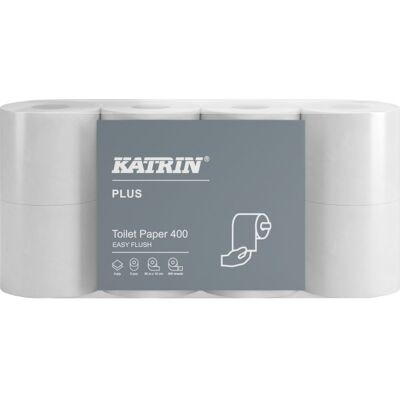 Katrin Toiletpapir Plus 400 Easy Flush 40 Rl Katrin Toiletpapir Plus 400 Easy Flush 40 Rl