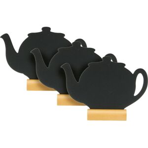 Securit Silhuette Wood Bordskilte   Teapot   3stk.