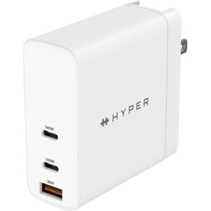 Hyper 140w Pd 3.1 Usb-C Oplader Med Rejseadaptere