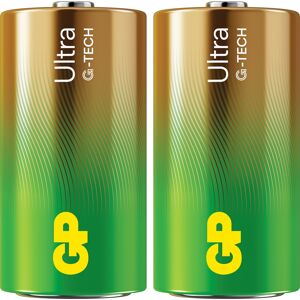 Gp Ultra Alkaline C Batteri, 14au/lr14, 2-Pak