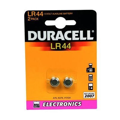 Duracell Lr44 / Ag13 Knapcelle Batterier, 2stk Duracell Lr44 / Ag13 Knapcelle Batterier, 2stk