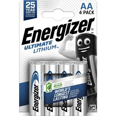 Energizer Lithium Standard Aa Batteri, 4 Stk. Energizer Lithium Standard Aa Batteri, 4 Stk.