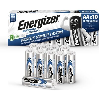 Energizer Lithium Standard Aa Batteri, 10 Stk. Energizer Lithium Standard Aa Batteri, 10 Stk.
