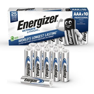 Energizer Lithium Standard Aaa Batteri, 10 Stk. Energizer Lithium Standard Aaa Batteri, 10 Stk.