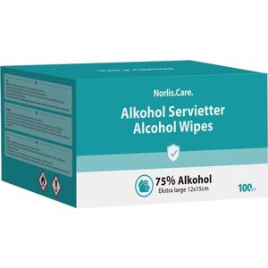 Norlis Care Hånddesinfektion 75%   Wipes   100 Stk