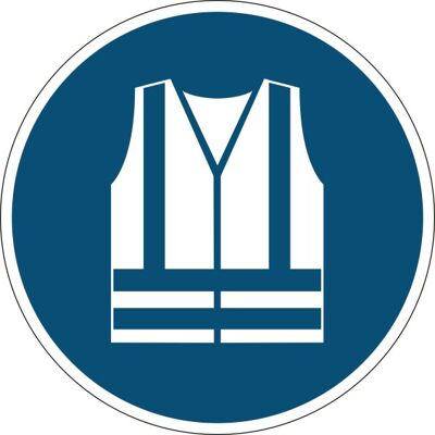 Durable "Anvend Sikkerhedsvest" Klistermærke, Blå Durable "Anvend Sikkerhedsvest" Klistermærke, Blå