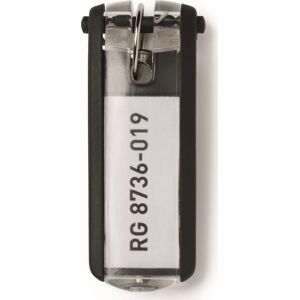 Durable Key Clip Nøglering/brik Sort 6 Stk. Durable Key Clip Nøglering/brik Sort 6 Stk.