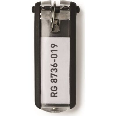 Durable Key Clip Nøglering/brik Sort 6 Stk. Durable Key Clip Nøglering/brik Sort 6 Stk.