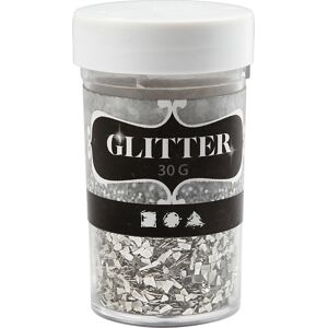 No-Name Glitterflager   30g   Sølv