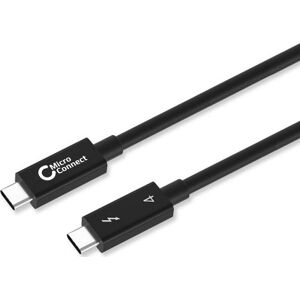 MicroConnect Thunderbolt 4 Usb-C Kabel, 1m, Sort