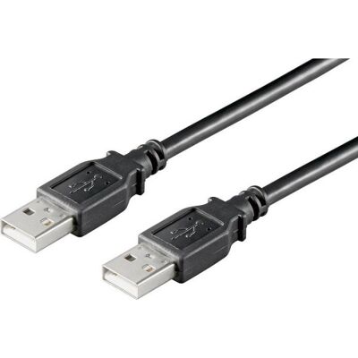 MicroConnect Usb-A 2.0 Kabel, 2m, Sort MicroConnect Usb-A 2.0 Kabel, 2m, Sort