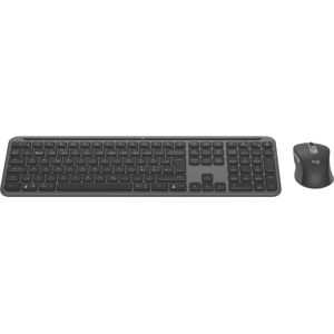 Logitech Slim Combo Mk950 Mus/tastatursæt, Grå