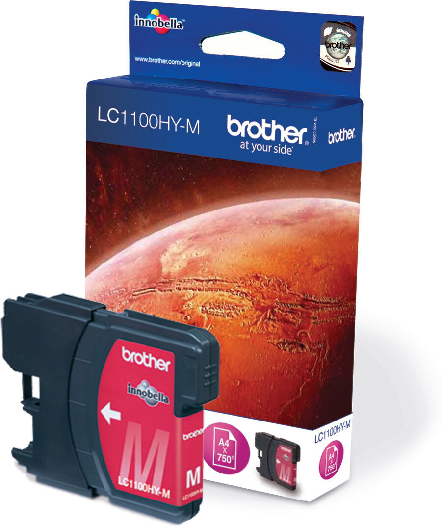 Brother Blækpatron magenta, 750 sider LC1100HYM