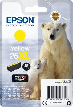 Epson Epson 26XL Blækpatron Gul T2634