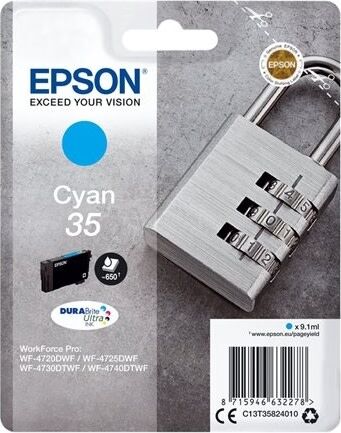 Epson Epson 35 Blækpatron Cyan T3582