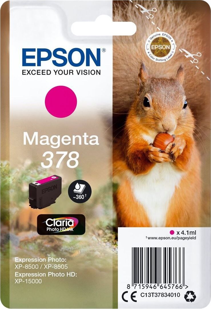 Epson Epson 378 Blækpatron Magenta T3783