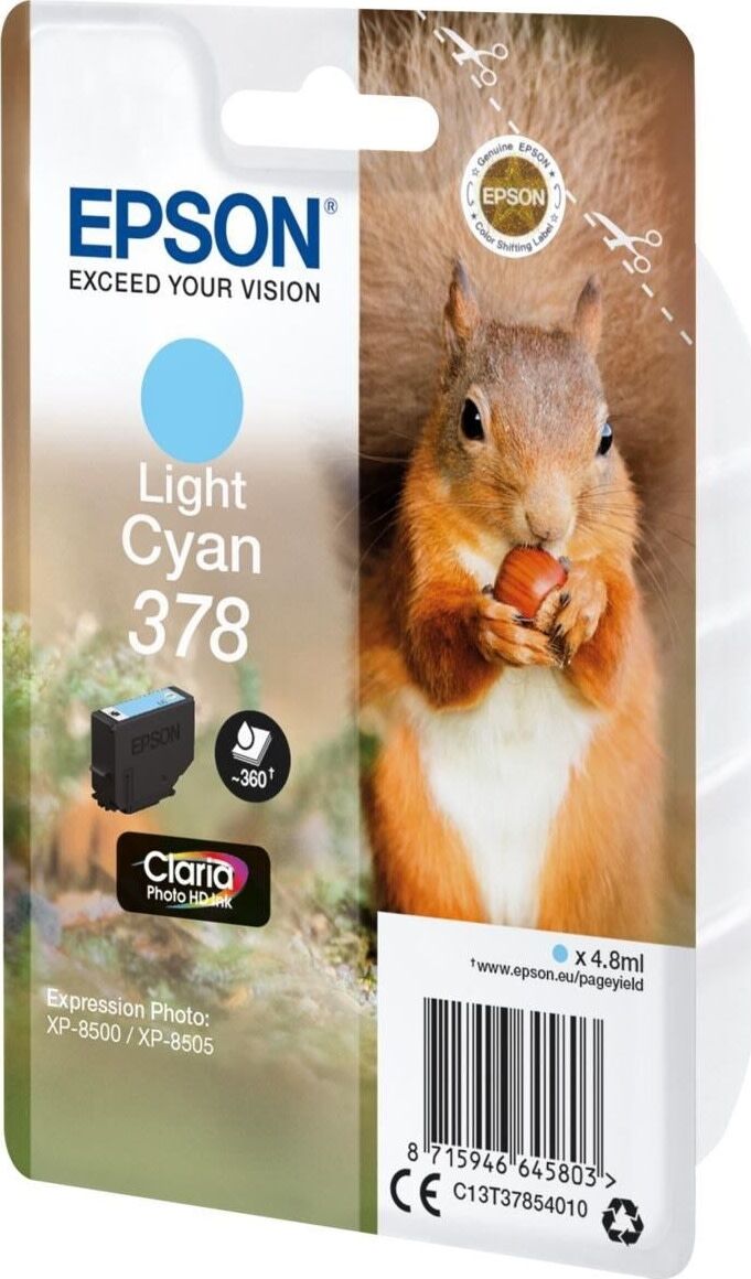 Epson Epson 378 Blækpatron Ljus cyan T3785