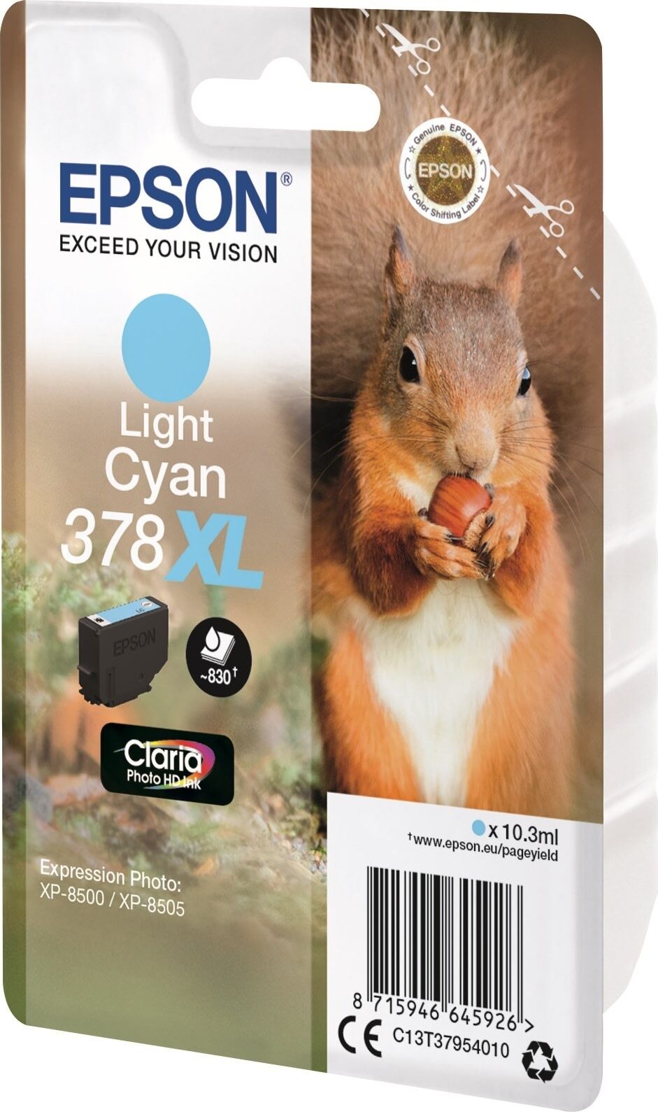 Epson Epson 378XL Blækpatron Ljus cyan T3795