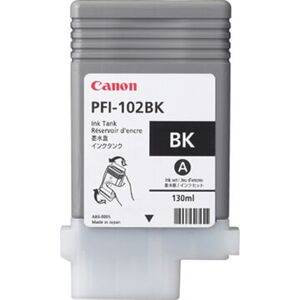 Canon Pfi-102bk Blækpatron, Sort, 130 Ml