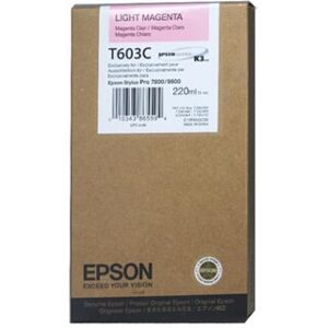 Epson C13t603c00 Blækpatron, Lys Rød, 220ml