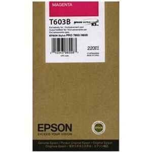 Epson C13t603b00 Blækpatron, Rød, 220ml