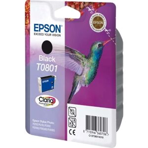 Epson Nr.T0801/c13t08014011 Blækpatron, Sort, 300s