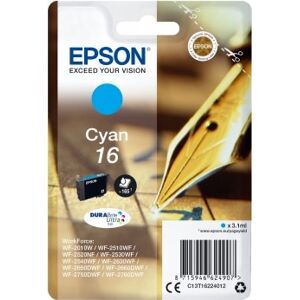 Epson T1622 Blækpatron, 165 Sider, Blå