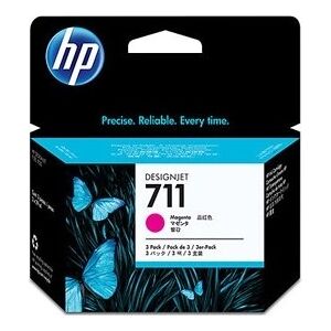 HP No 711 3 Stk. Blækpatroner, Magenta, 29 Ml