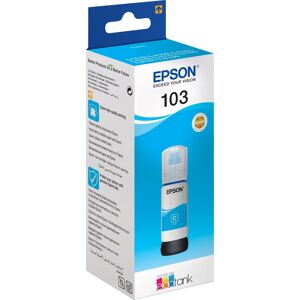 Epson T103 Ecotank Blækpatron, Cyan, 7.500 Sider