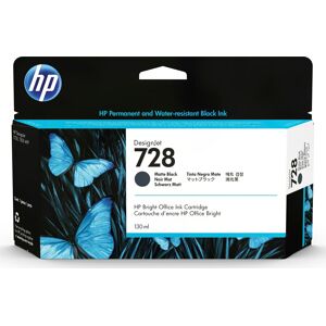 HP No 728 Designjet Blækpatron, Mat Sort, 130 Ml