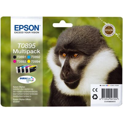 Epson C13t08954010 Blækpatron, Sampak Epson C13t08954010 Blækpatron, Sampak