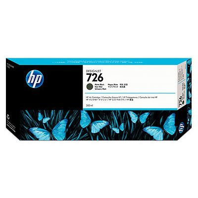 HP No 726 Ch575a Blækpatron, Matsort, 300ml HP No 726 Ch575a Blækpatron, Matsort, 300ml