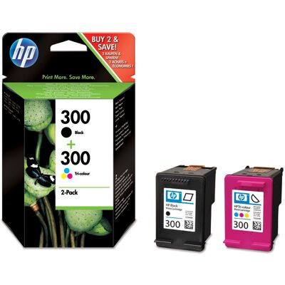 HP No 300 Cn637ee Blækpatron, Sampak, 200s. HP No 300 Cn637ee Blækpatron, Sampak, 200s.