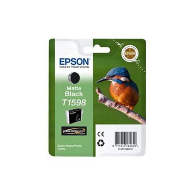 Epson T1598 Blækpatron, Matsort, 17 Ml Epson T1598 Blækpatron, Matsort, 17 Ml