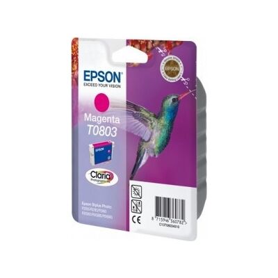 Epson Nr.T0803/c13t08034011 Blækpatron, Rød, 300s Epson Nr.T0803/c13t08034011 Blækpatron, Rød, 300s