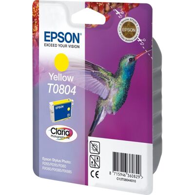 Epson Nr.T0804/c13t08044011 Blækpatron, Gul, 300s Epson Nr.T0804/c13t08044011 Blækpatron, Gul, 300s