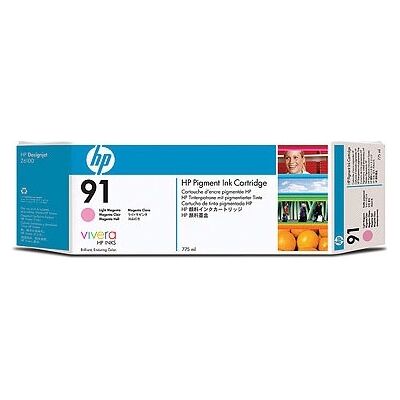 HP No 91 C9471a Blækpatron, Lys Rød, 775ml HP No 91 C9471a Blækpatron, Lys Rød, 775ml