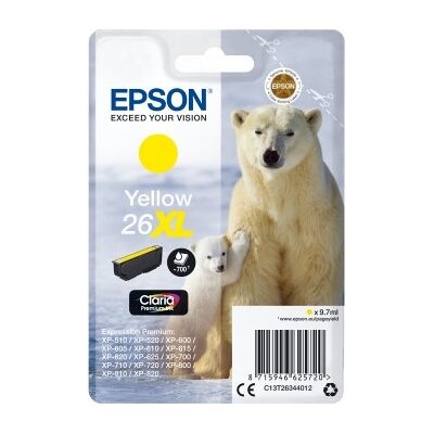 Epson T2634 Xl Blækpatron, 700s, Gul Epson T2634 Xl Blækpatron, 700s, Gul