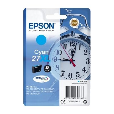 Epson 27xl Blækpatron, Blå, 1100 S. Epson 27xl Blækpatron, Blå, 1100 S.
