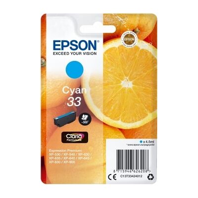 Epson 33 Blækpatron, Blå Epson 33 Blækpatron, Blå