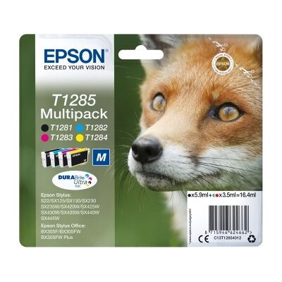 Epson Nr.T1285/c13t12854022 Blækpatron, Multipakke Epson Nr.T1285/c13t12854022 Blækpatron, Multipakke