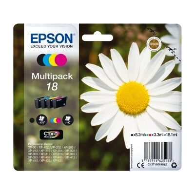 Epson 18/c13t18064022 Blækpatron, Sampak, Blister Epson 18/c13t18064022 Blækpatron, Sampak, Blister