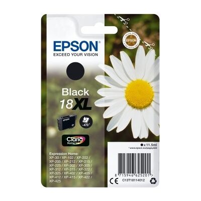 Epson 18/c13t18114022 Sort Blækpatron 470s Blister Epson 18/c13t18114022 Sort Blækpatron 470s Blister