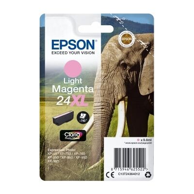 Epson Nr.T2436/c13t24364022 Blækpatron, Lyserød Epson Nr.T2436/c13t24364022 Blækpatron, Lyserød