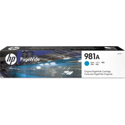 HP No 981a Blækpatron, Cyan, 6.000s HP No 981a Blækpatron, Cyan, 6.000s